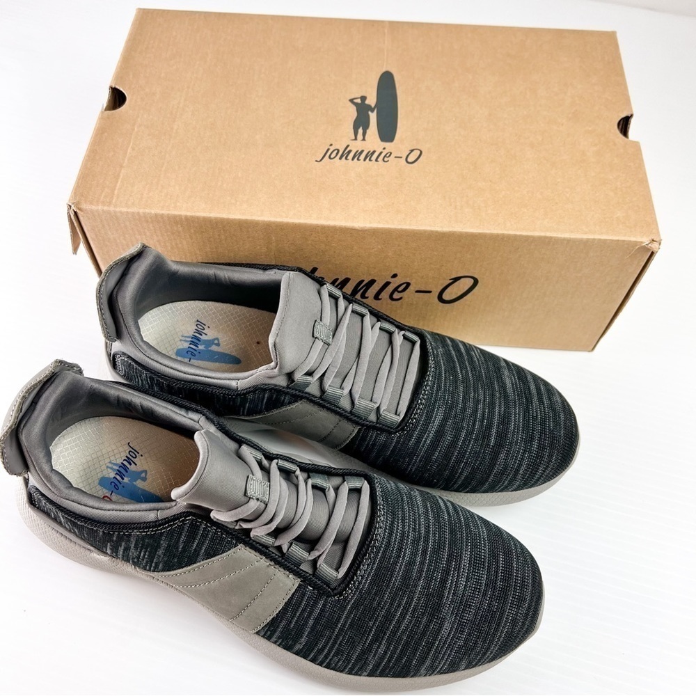 Johnnie-O Men's Sneakers Mens 10 Grey Slip On Performance 2.0 Running Shoes - Picture 12 of 13